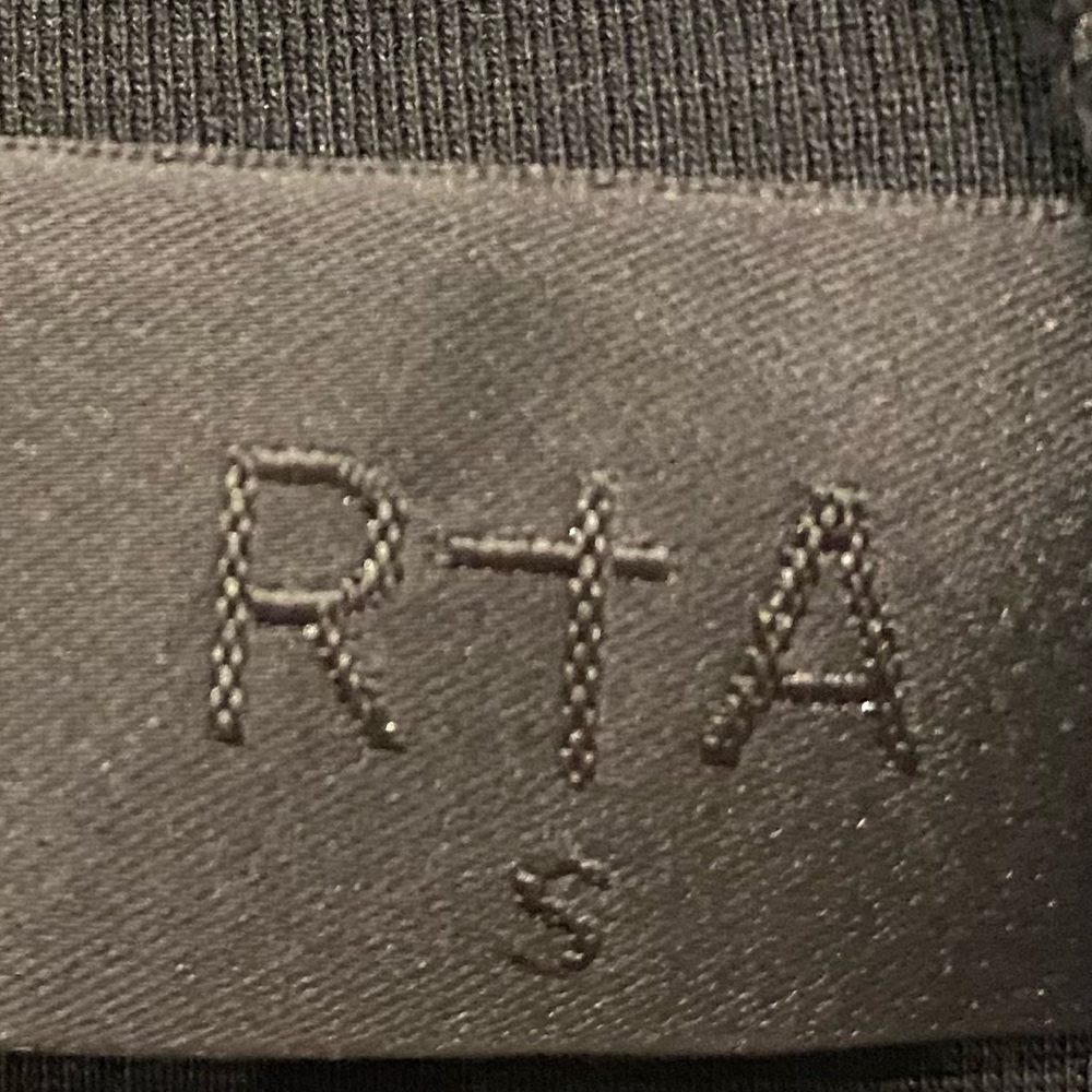 RtA Black Metallic Oversized Hoodie Sweatshirt - Picture 5 of 5
